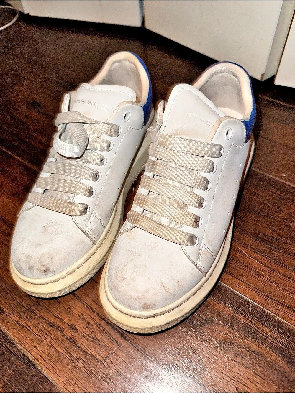 Alexander McQueen Oversized Sneaker White/Blue